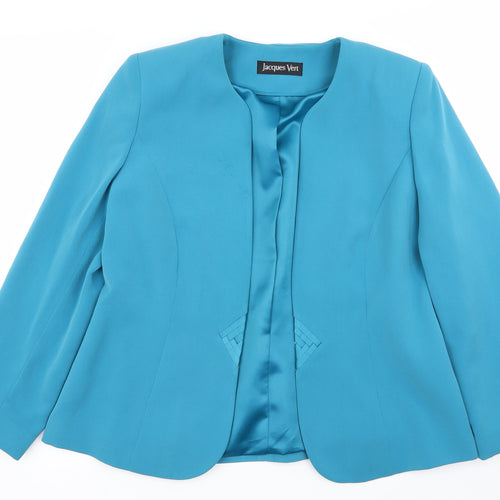 Jacques Vert Womens Blue   Jacket Blazer Size 14