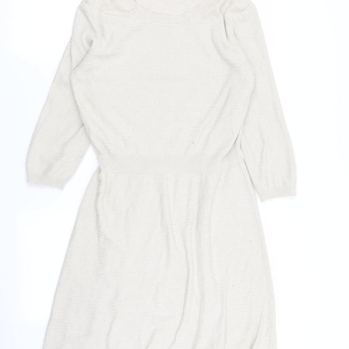 Fat Face Womens Beige   Fit & Flare  Size 10