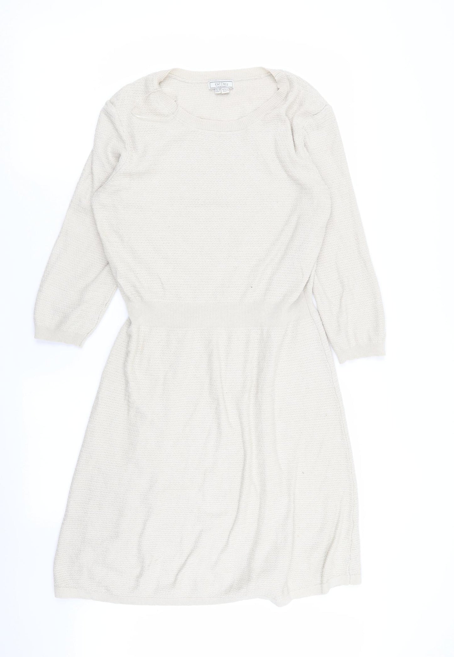 Fat Face Womens Beige   Fit & Flare  Size 10