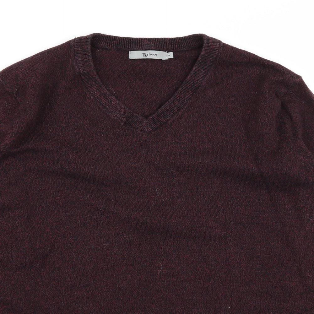 TU Mens Purple   Pullover Jumper Size S