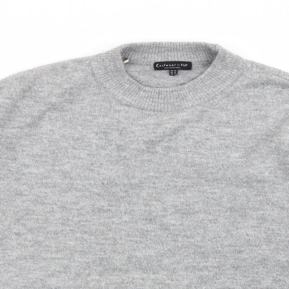 Primark Womens Grey   Pullover Jumper Size 16