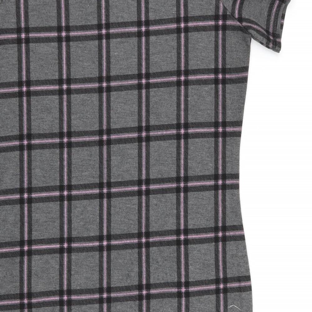 Select Womens Grey Check  A-Line  Size 12