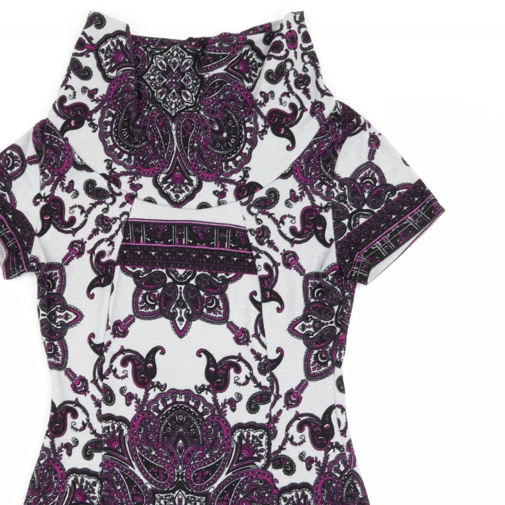 Joe Browns Womens Multicoloured Geometric  A-Line  Size 10