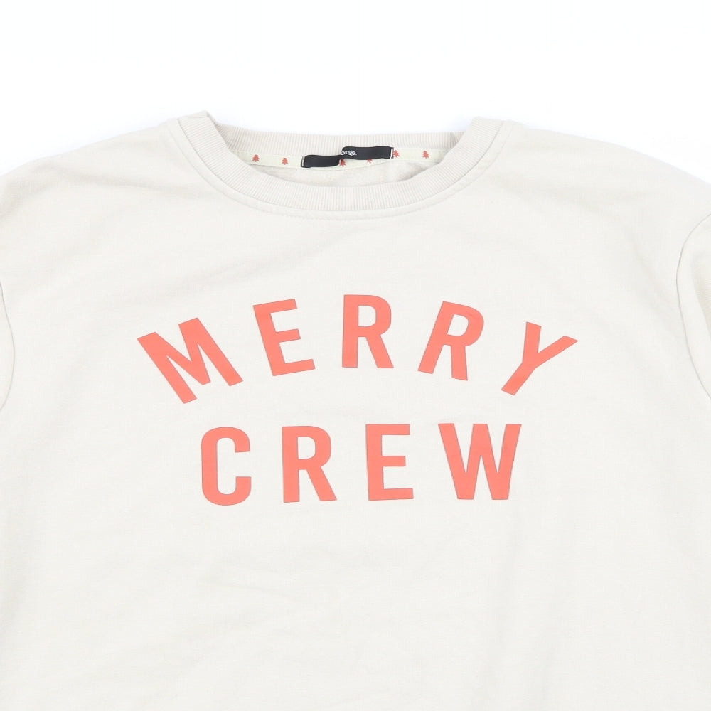 Asda George Womens Beige   Pullover Jumper Size L  - christmas