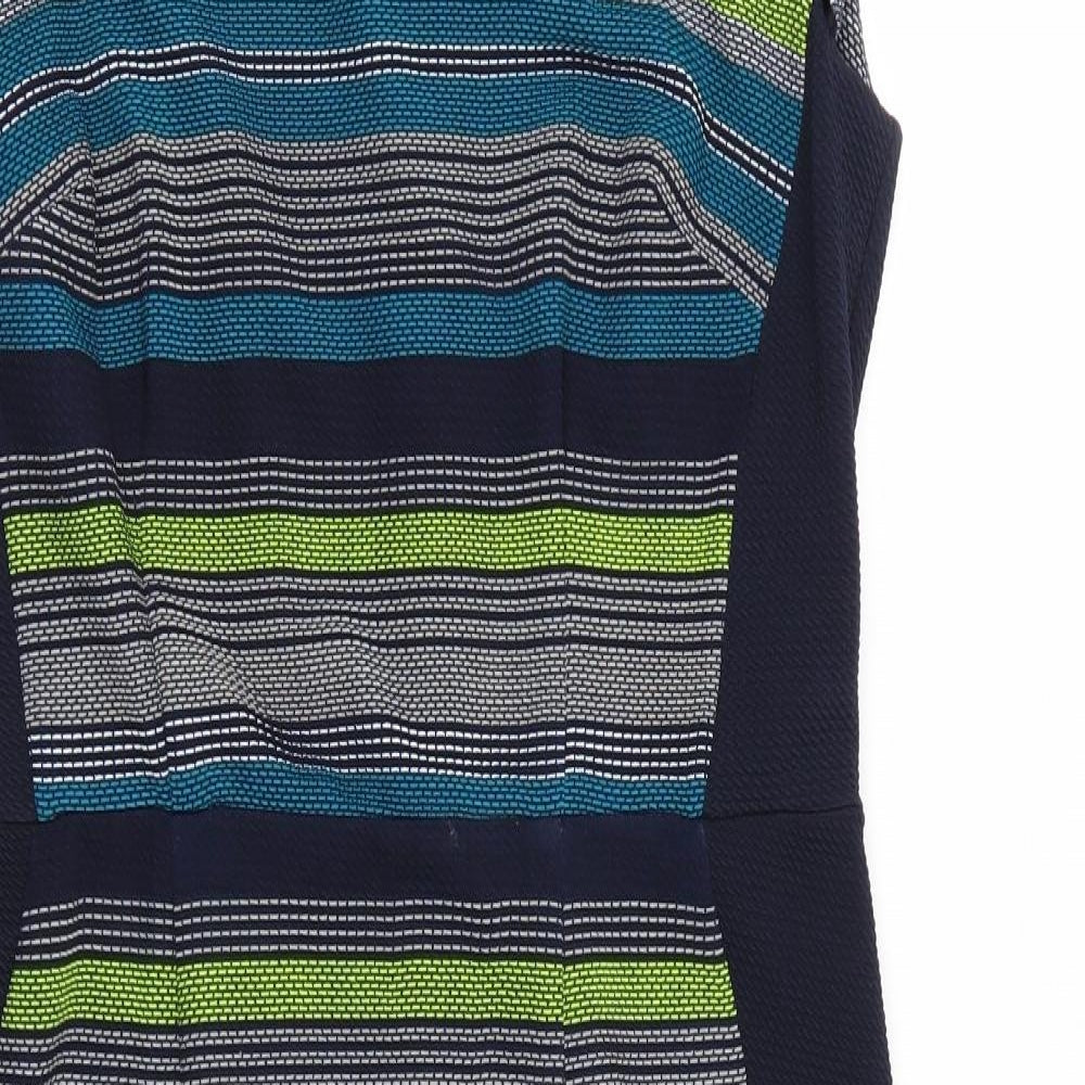 TU Womens Multicoloured Striped  A-Line  Size 14