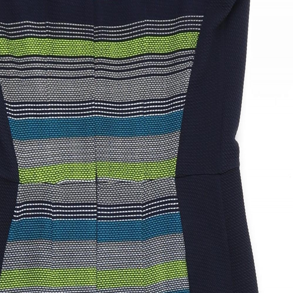 TU Womens Multicoloured Striped  A-Line  Size 14