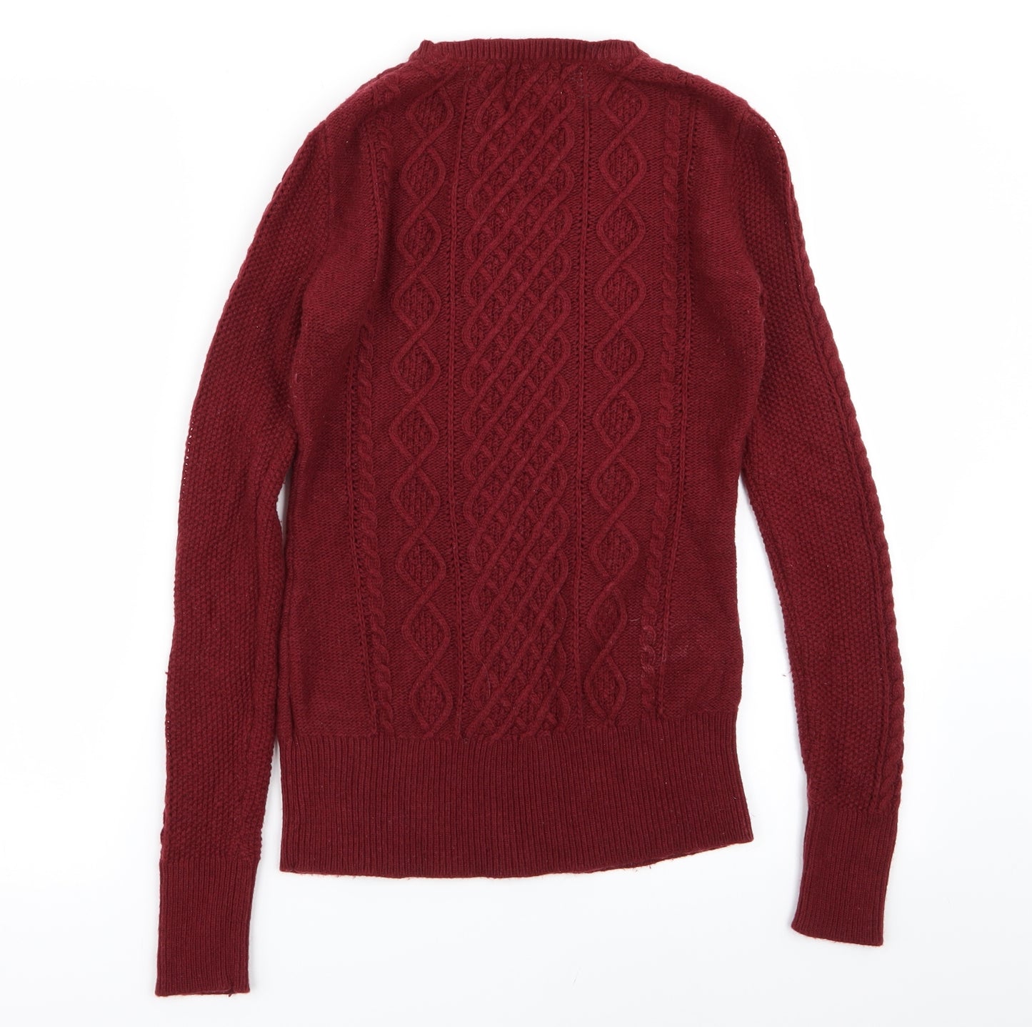 aphorism Womens Red Geometric  Pullover Jumper Size 12