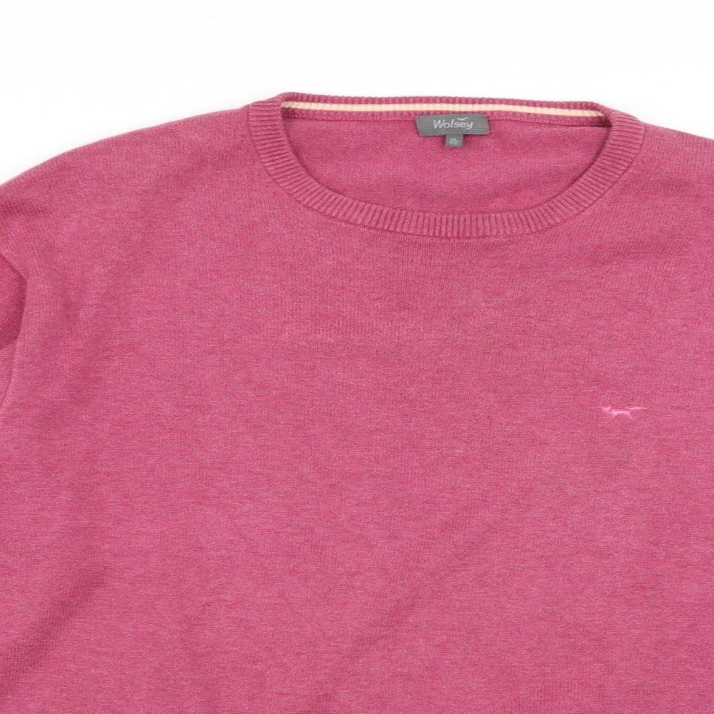 Wolsey Mens Pink   Pullover Jumper Size XL