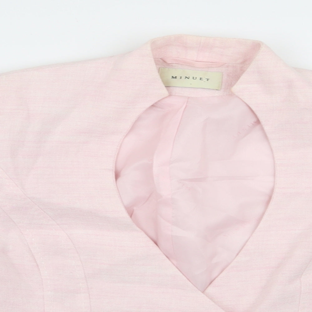 minuet Womens Pink   Jacket Blazer Size 10