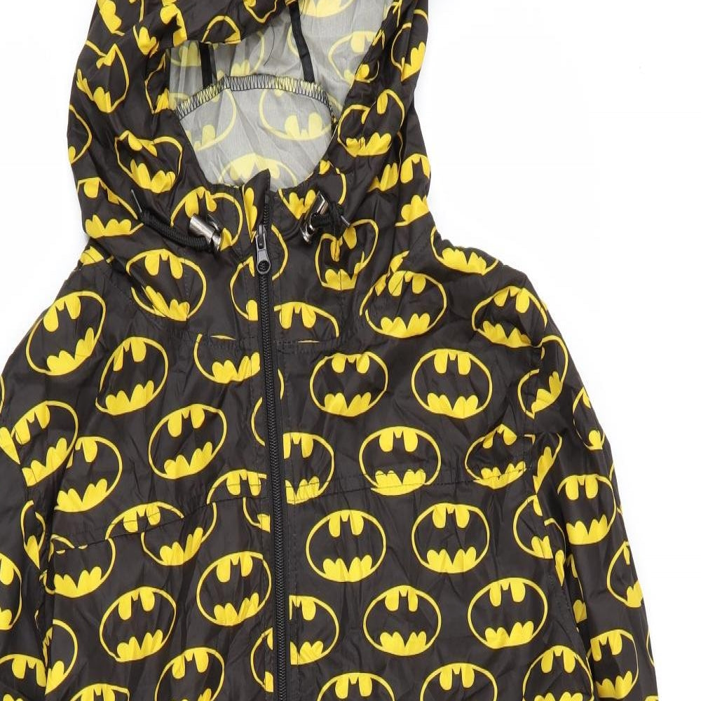 Batman Womens Multicoloured Geometric  Rain Coat Coat Size L