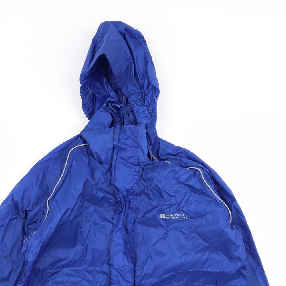 Mountain Warehouse Boys Blue   Rain Coat Coat Size 13 Years