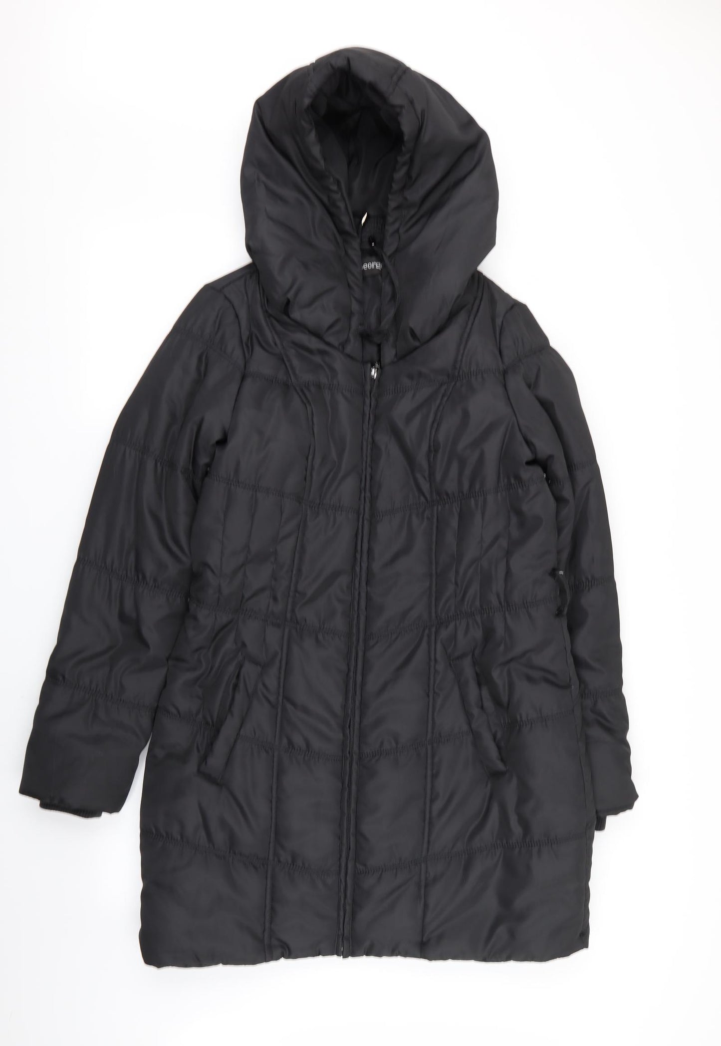 Asda George Womens Black   Jacket Coat Size 12