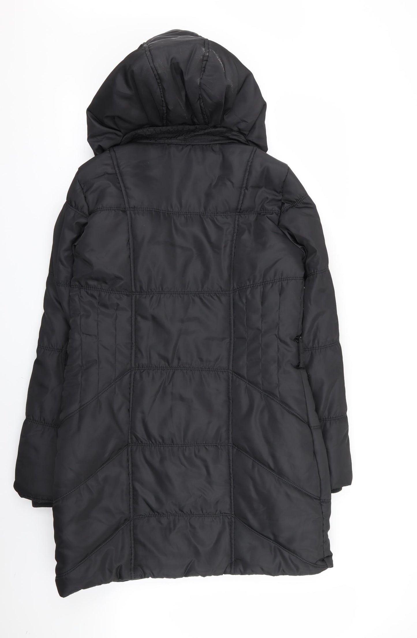 Asda George Womens Black   Jacket Coat Size 12