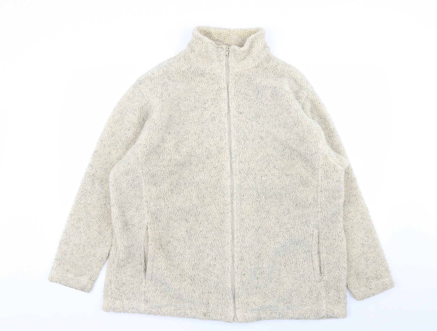 holmewood Womens Beige   Full Zip Jumper Size 18
