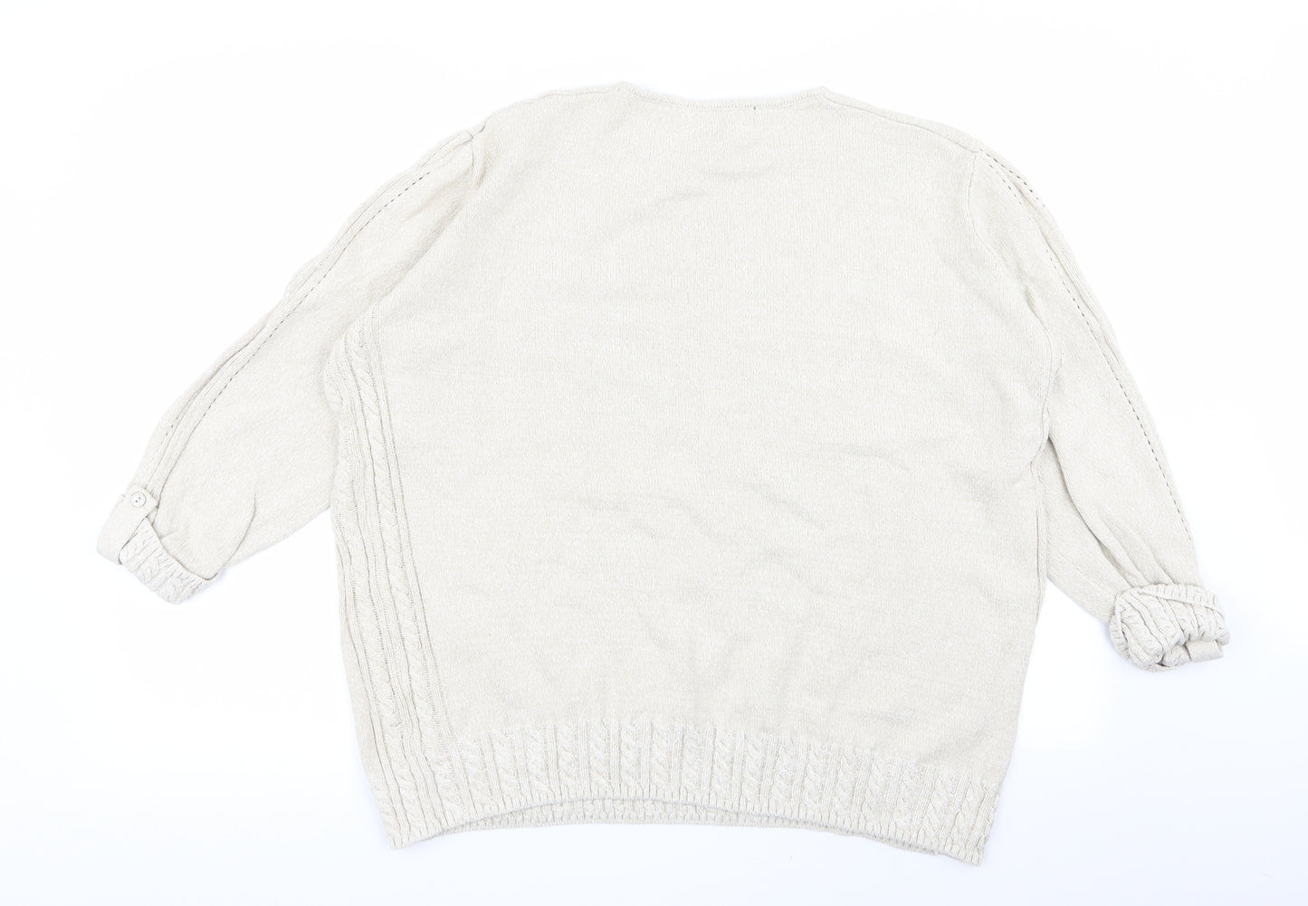 isle Womens Beige   Pullover Jumper Size 22  - size 22-24