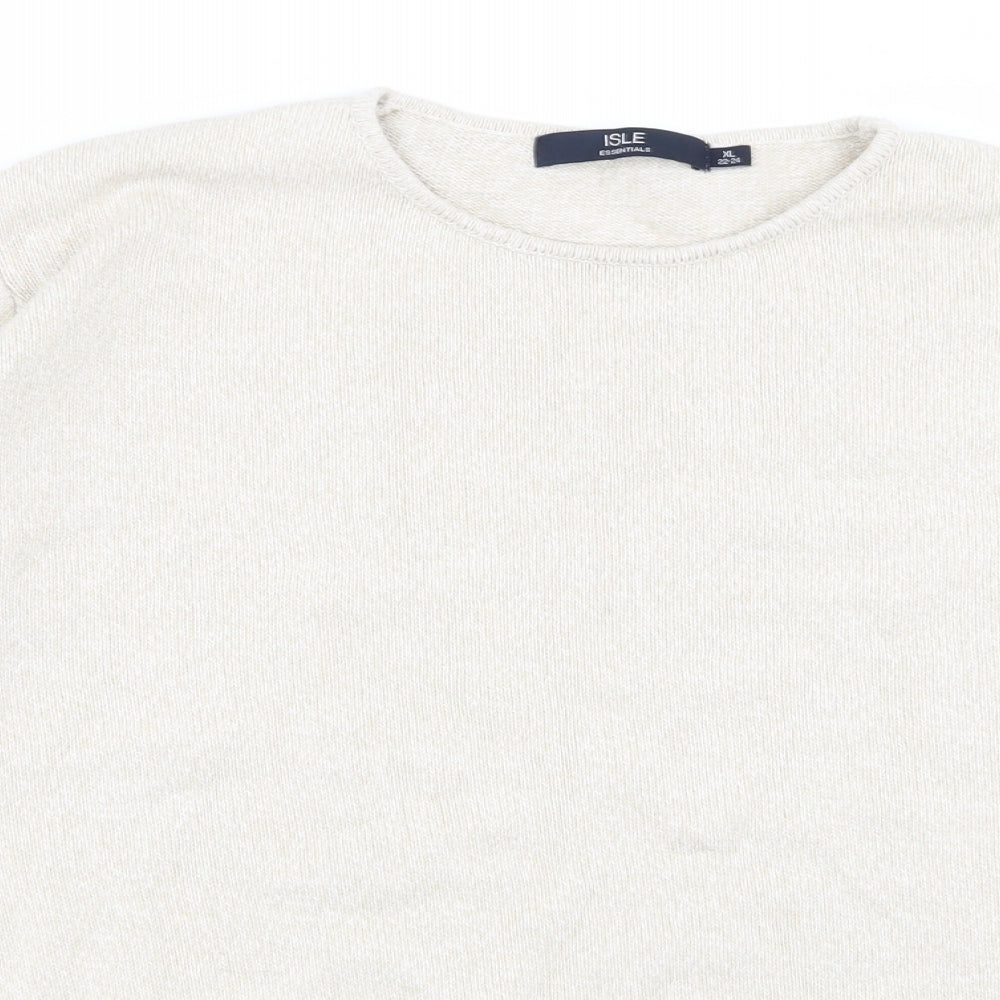 isle Womens Beige   Pullover Jumper Size 22  - size 22-24