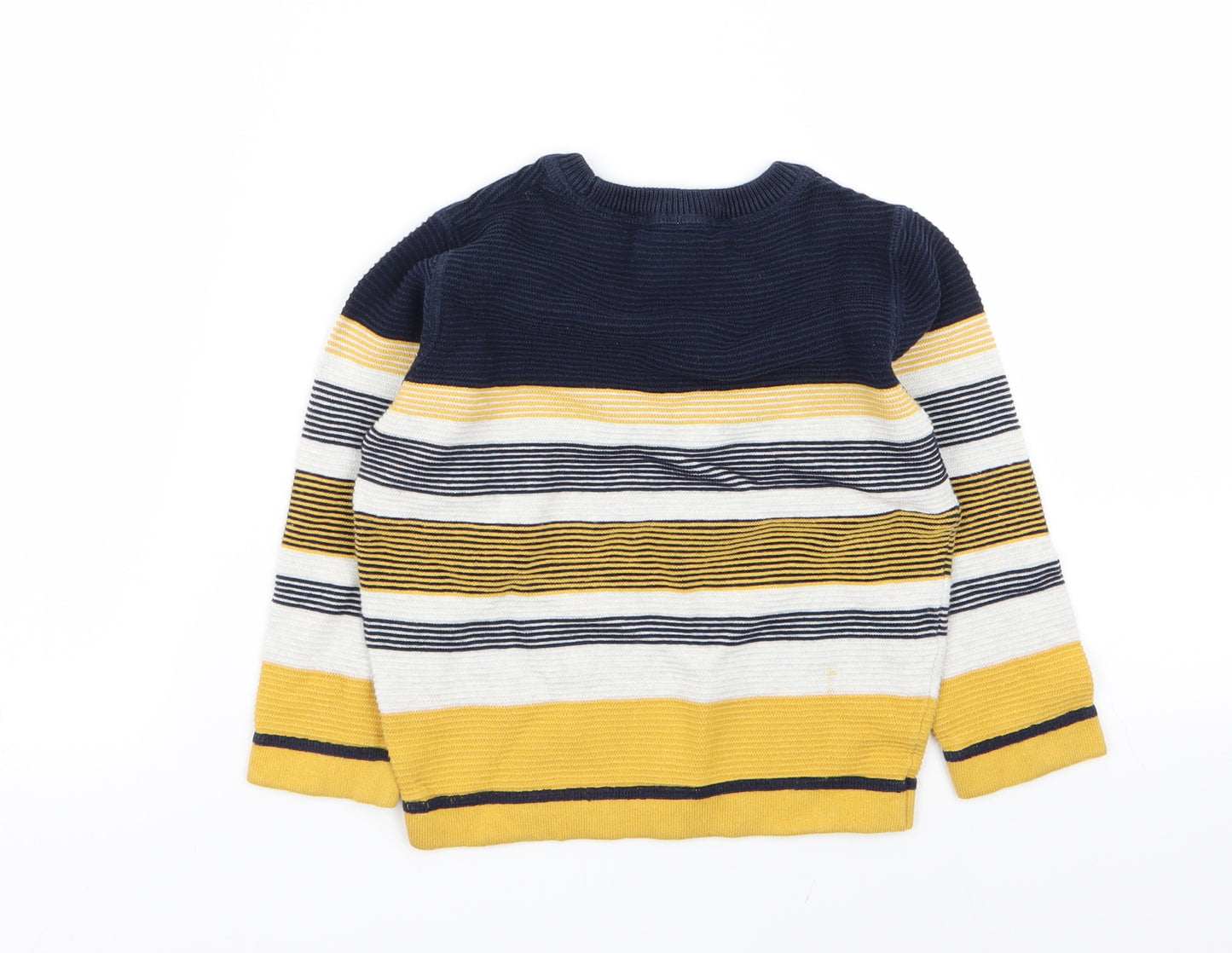 Asda George Boys Multicoloured Striped  Pullover Jumper Size 3-4 Years