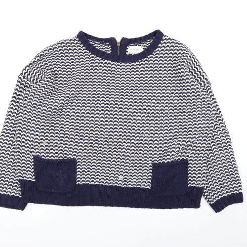 New Look Womens Multicoloured Geometric  Pullover Jumper Size 16