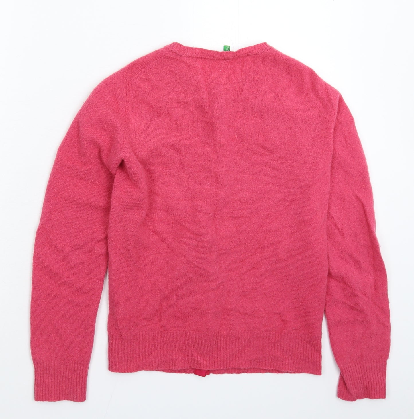 United CO Womens Pink  Knit Cardigan Jumper Size S