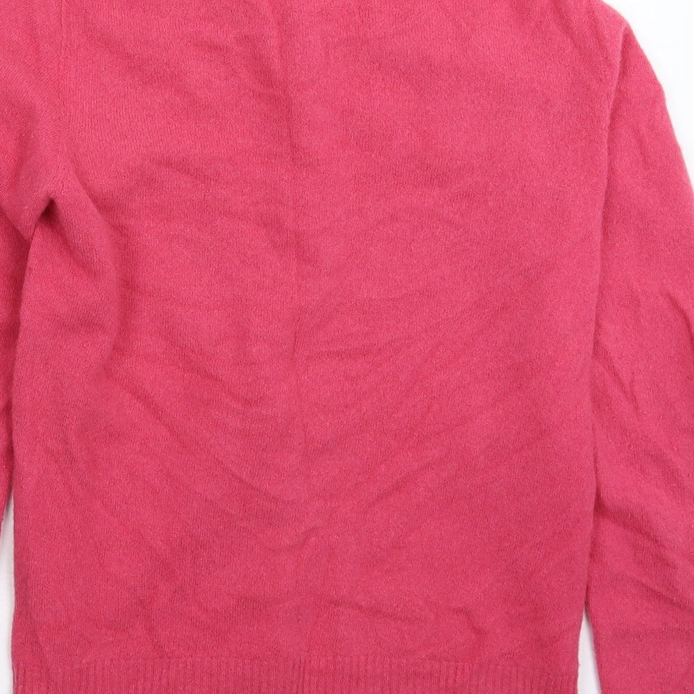 United CO Womens Pink  Knit Cardigan Jumper Size S