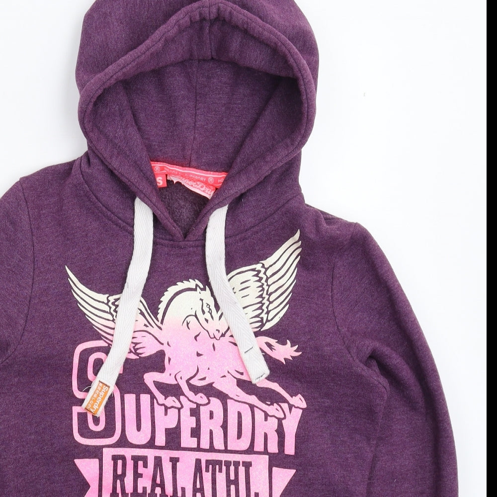 Superdry Mens Purple   Pullover Hoodie Size S