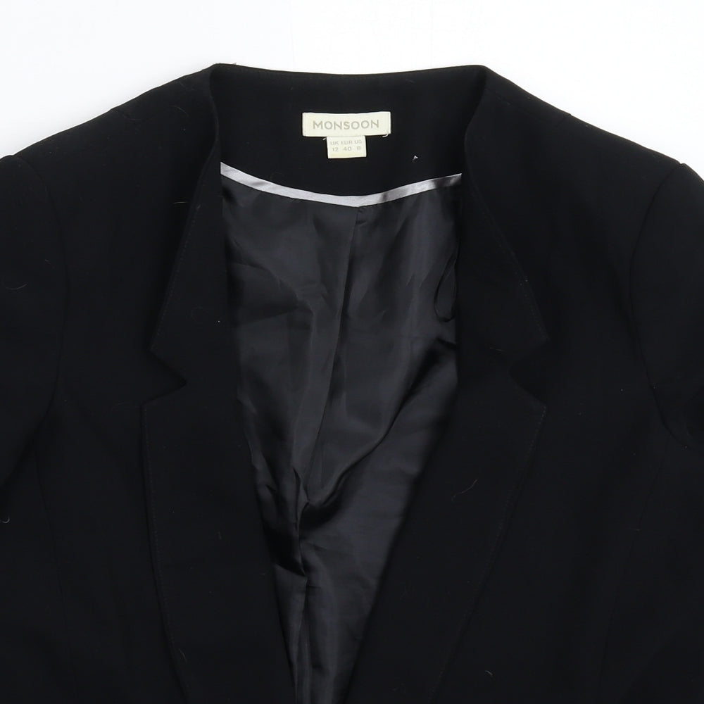 Monsoon Womens Black   Jacket Blazer Size 12