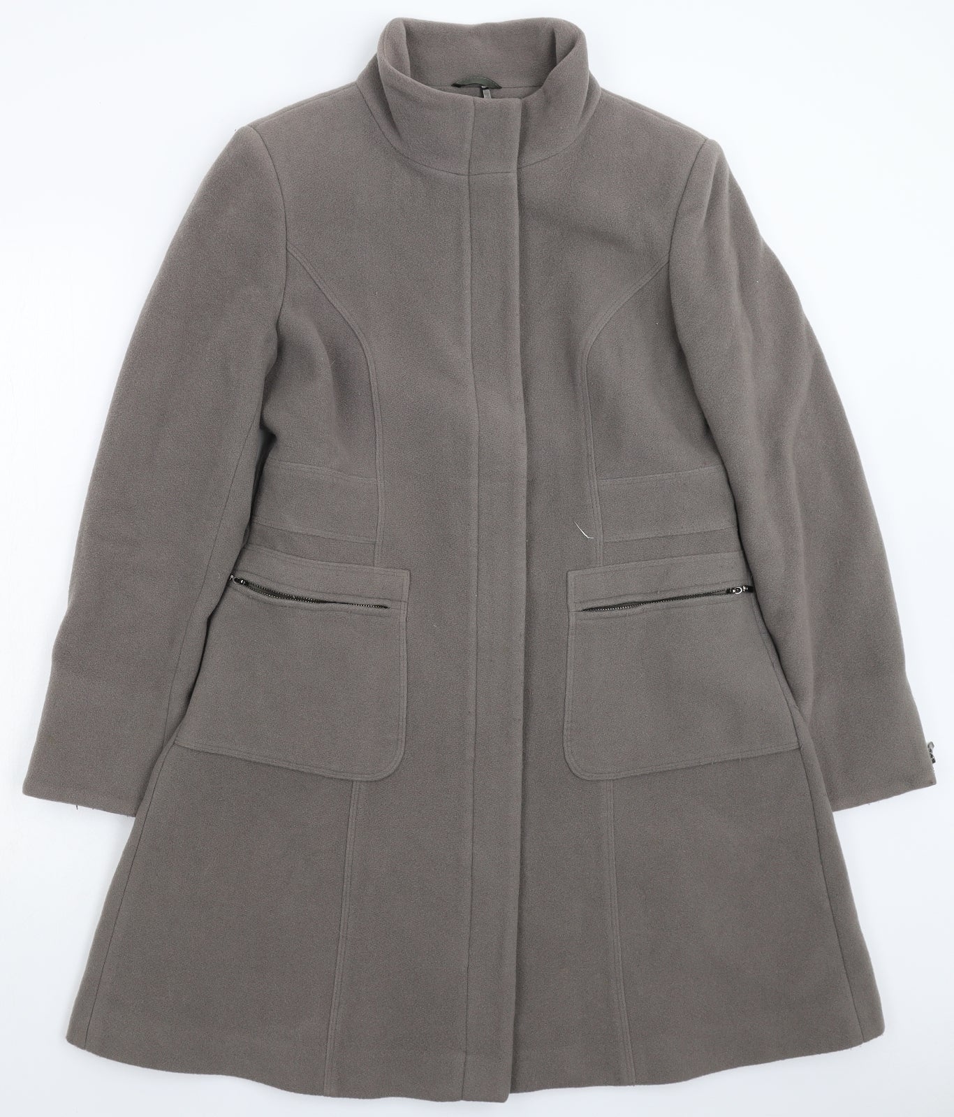 Kaliko Womens Grey   Pea Coat Coat Size 12