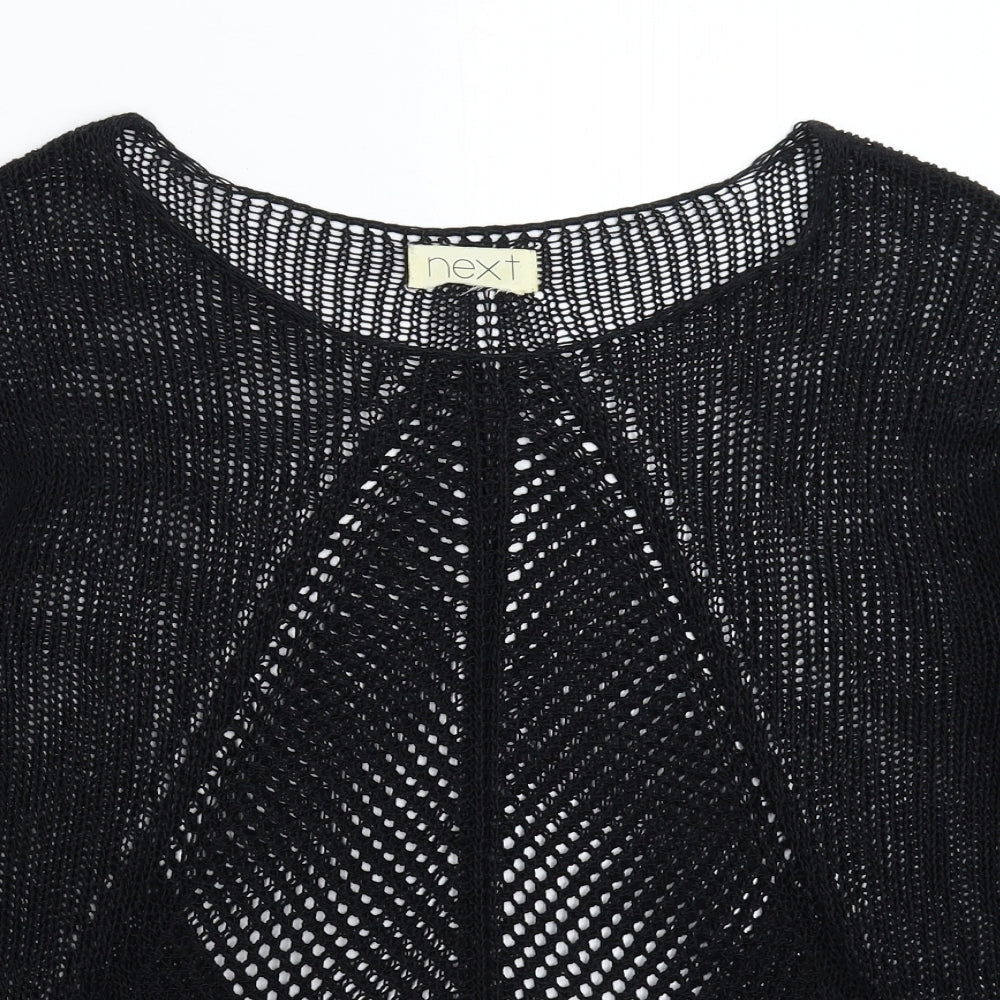 NEXT Womens Black  Knit Pullover Jumper Size 14