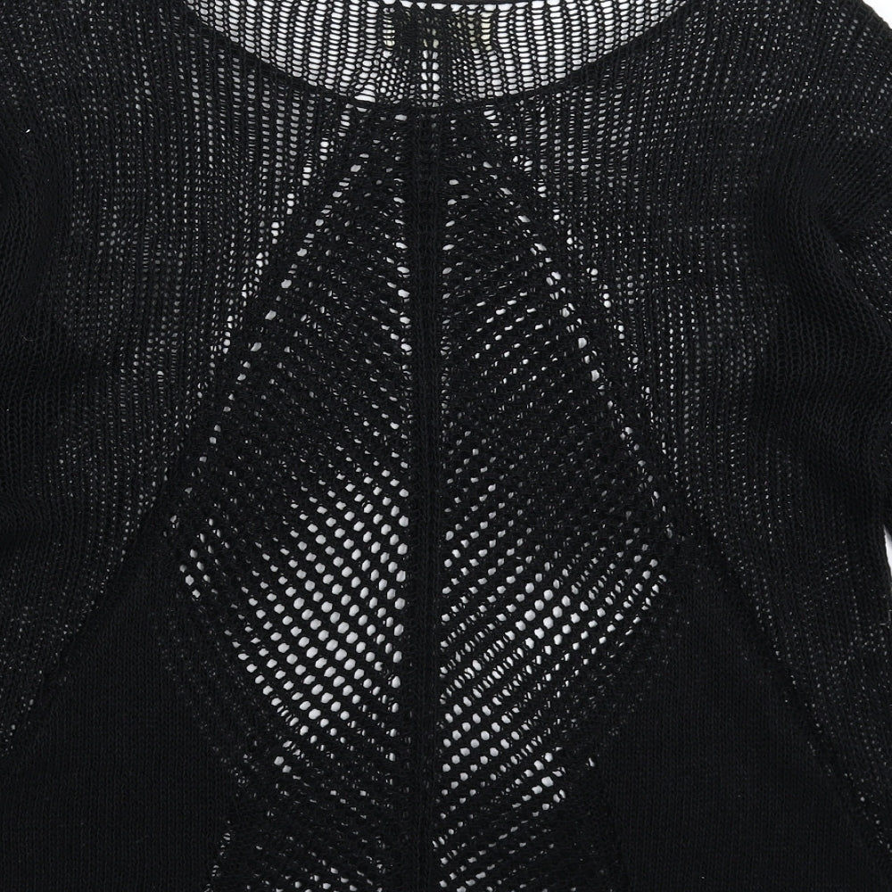 NEXT Womens Black  Knit Pullover Jumper Size 14