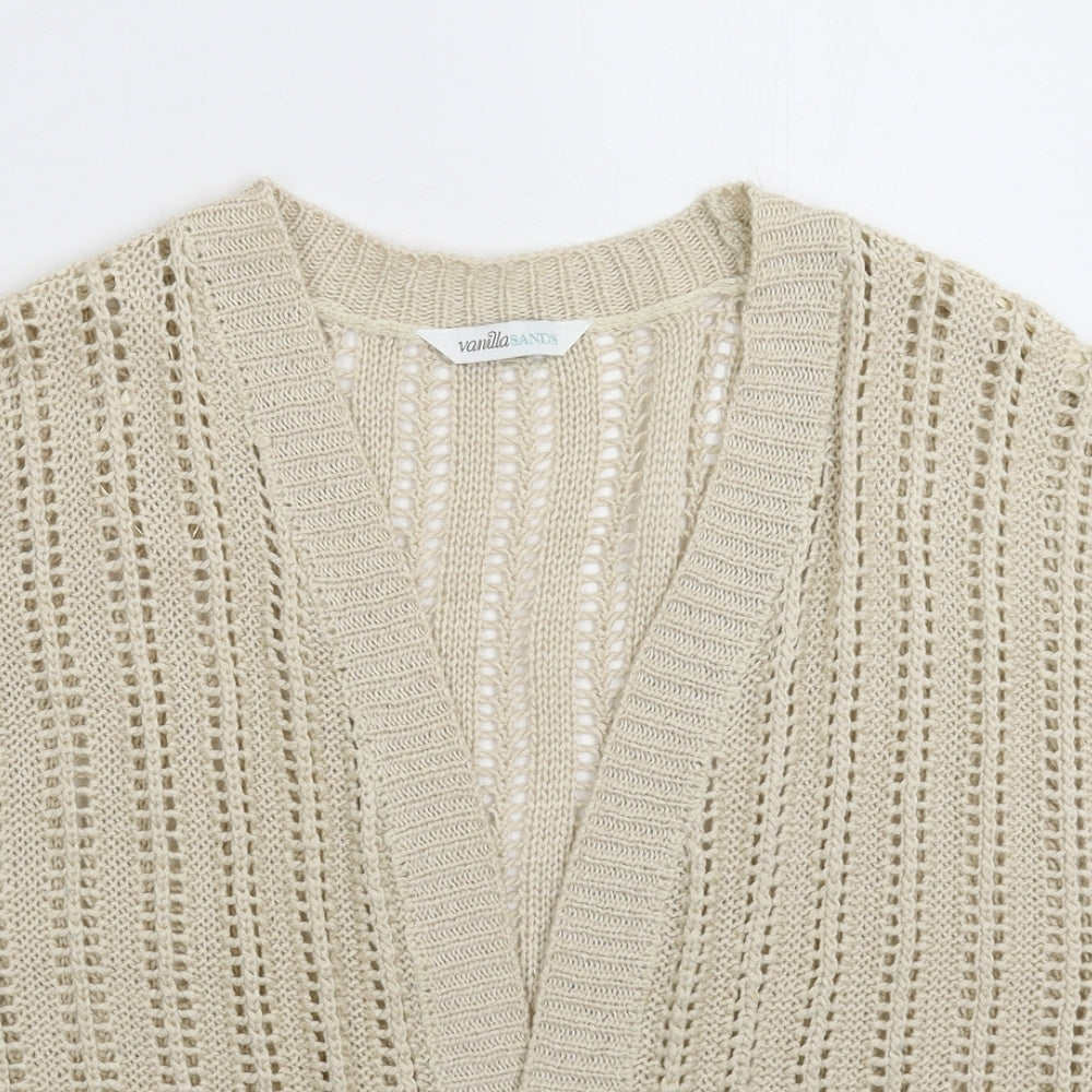 BHS Womens Grey  Knit Cardigan Jumper Size 16