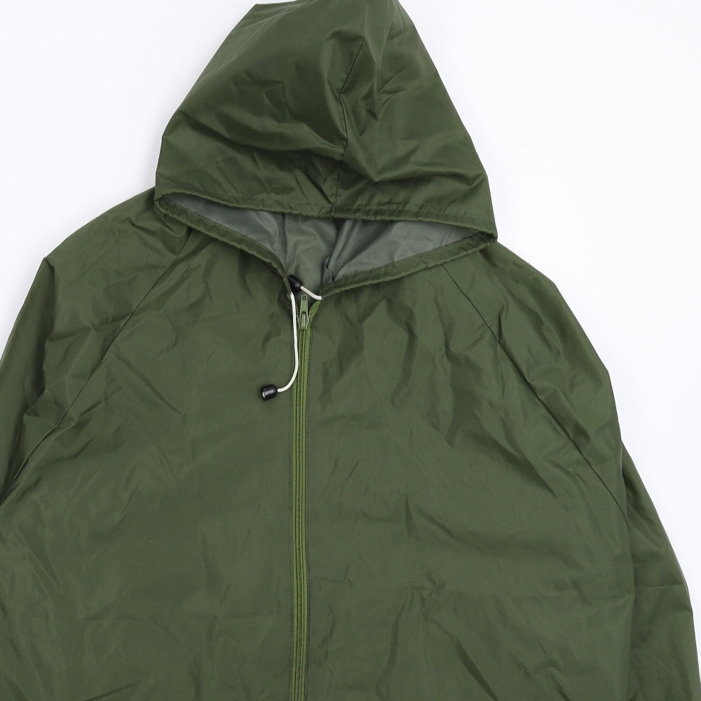 Preworn Mens Green   Rain Coat Coat Size M