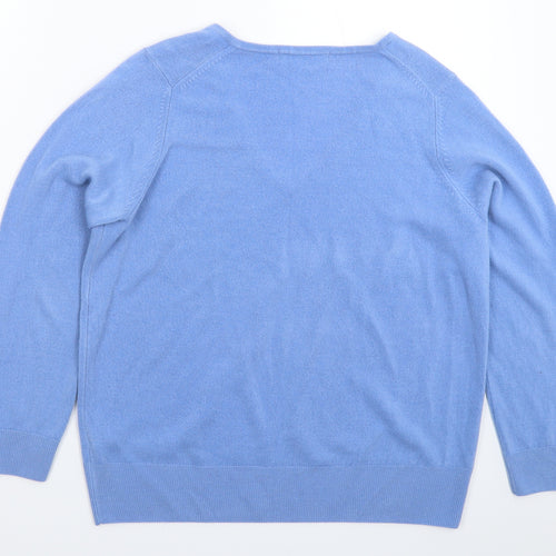 Marks and Spencer Womens Blue  Knit Pullover Jumper Size 16