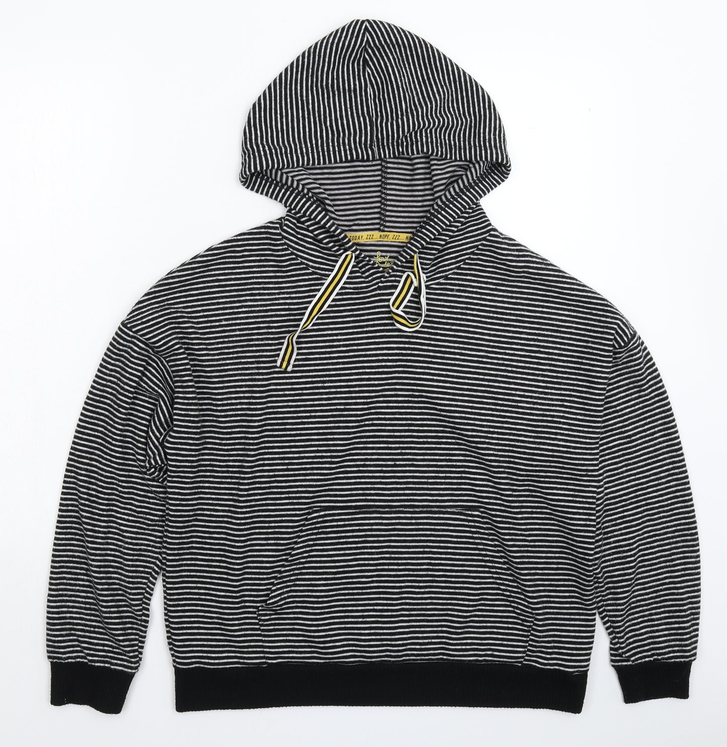 Love to Lounge Womens Multicoloured Striped  Pullover Hoodie Size 14