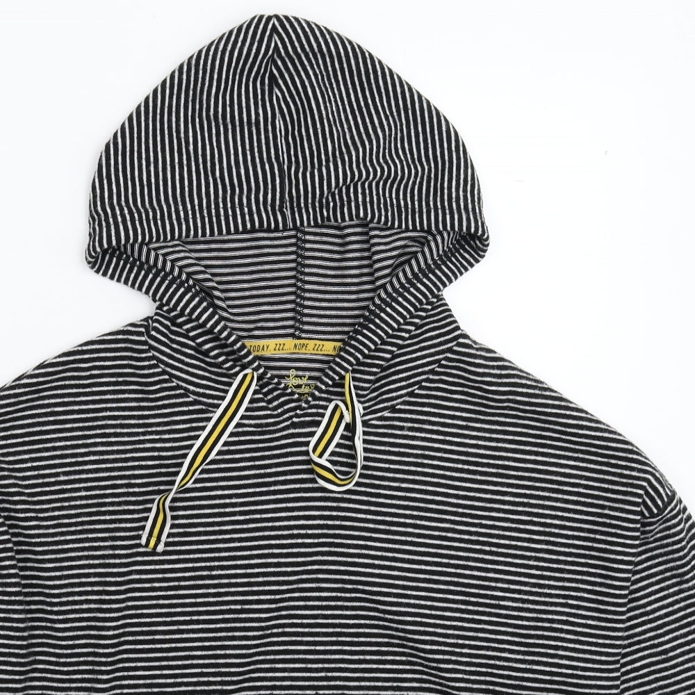 Love to Lounge Womens Multicoloured Striped  Pullover Hoodie Size 14