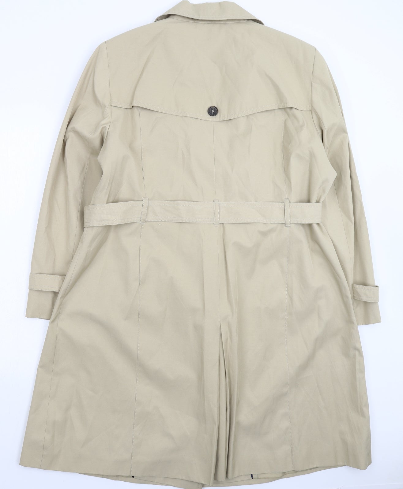 Debenh Womens Beige   Trench Coat Coat Size 20