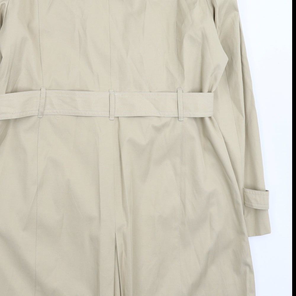 Debenh Womens Beige   Trench Coat Coat Size 20
