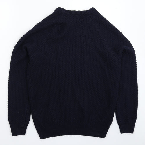 Primark Mens Blue  Knit Pullover Jumper Size M