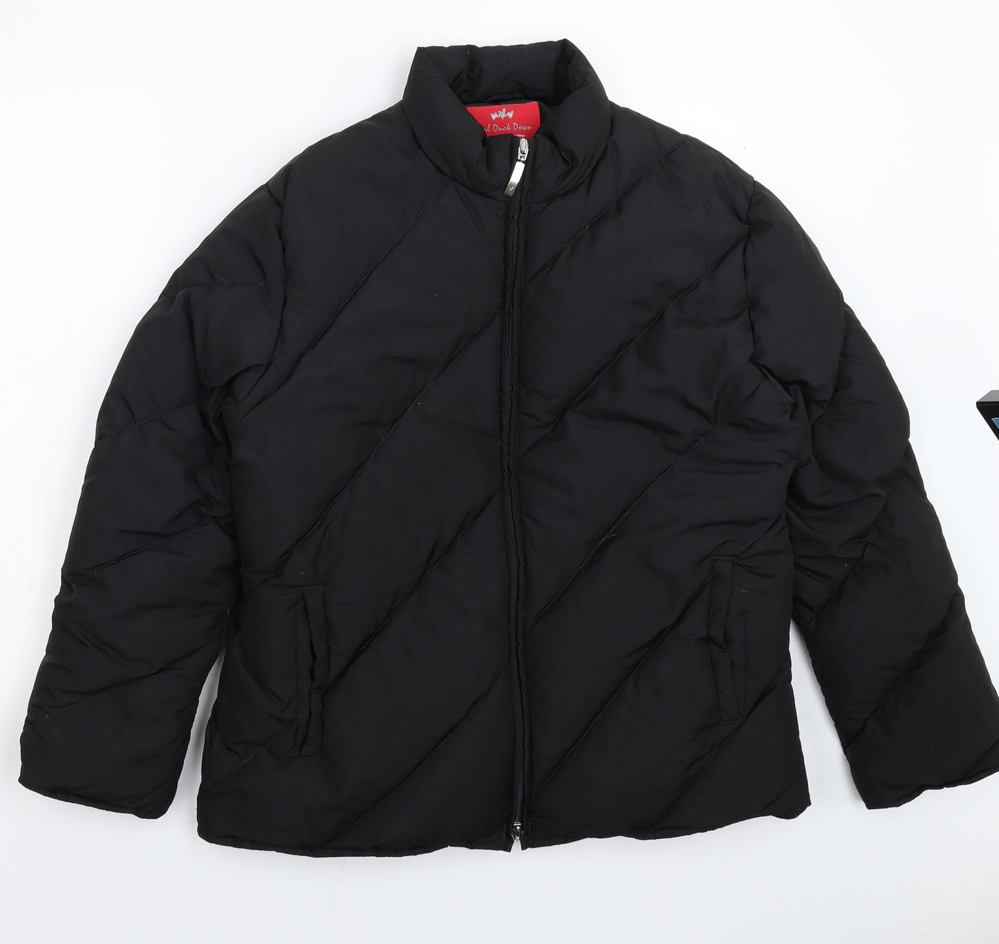 Per Una Womens Black   Puffer Jacket Jacket Size L