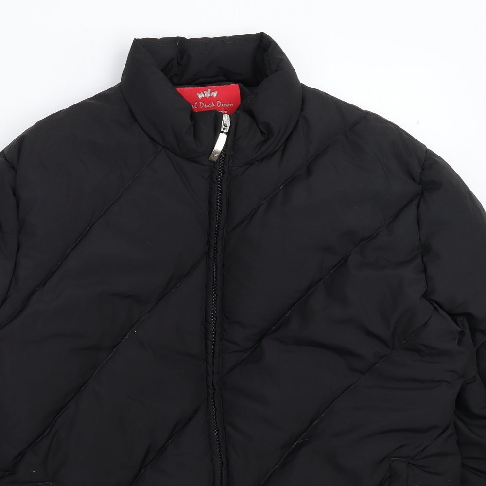 Per Una Womens Black   Puffer Jacket Jacket Size L