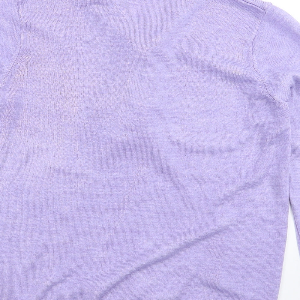 Honor Millburn Womens Purple  Knit Pullover Jumper Size 16
