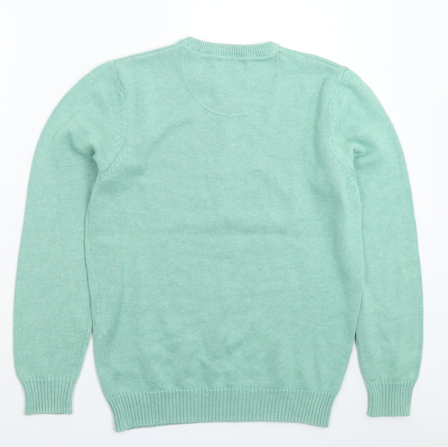 Atlantic  Mens Green  Knit Pullover Jumper Size S