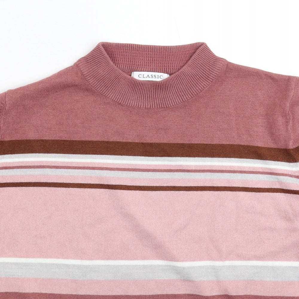 Marks and Spencer Womens Multicoloured Striped Knit Pullover Jumper Size 12