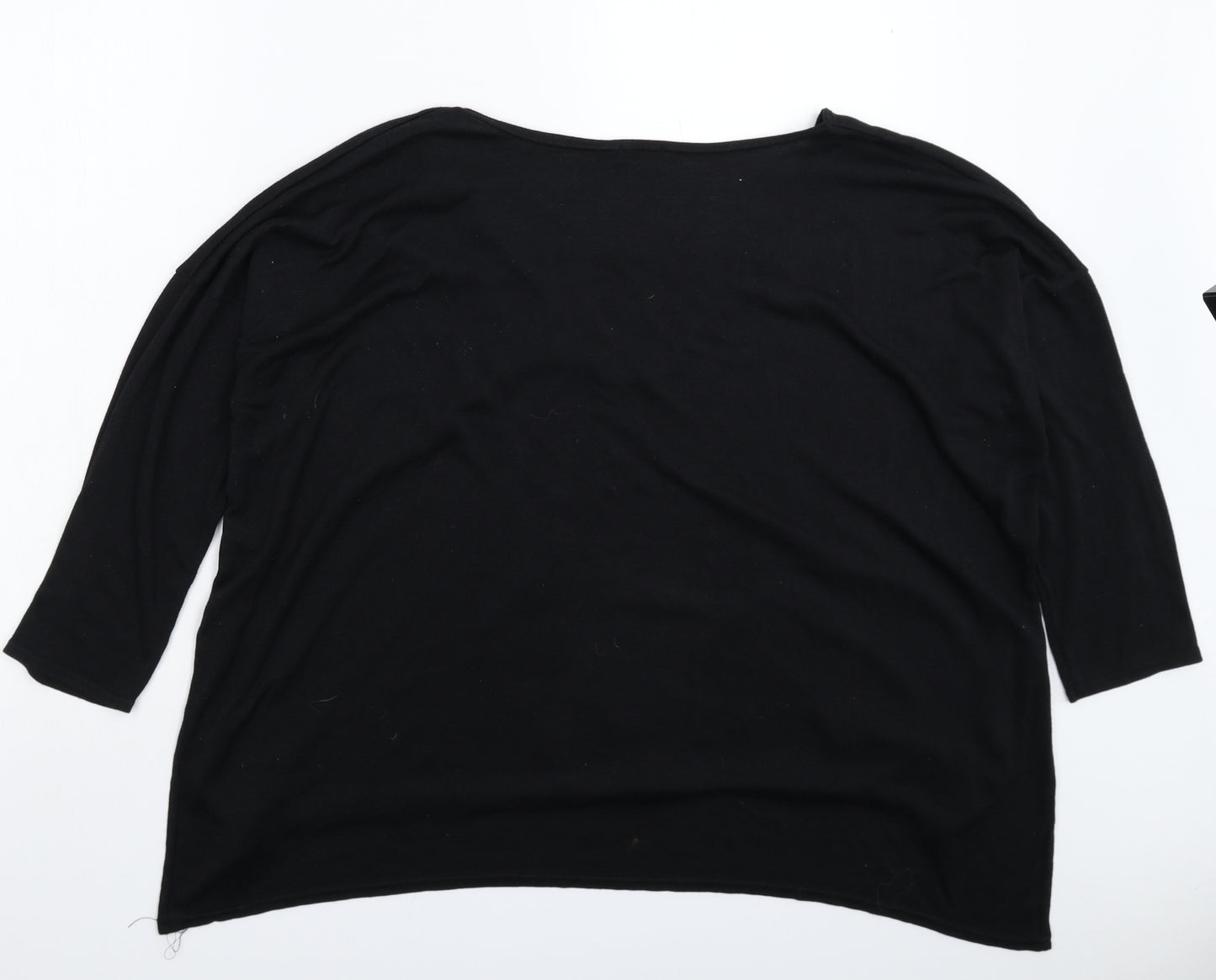 Boohoo Womens Black   Basic T-Shirt Size 24  - Oversized