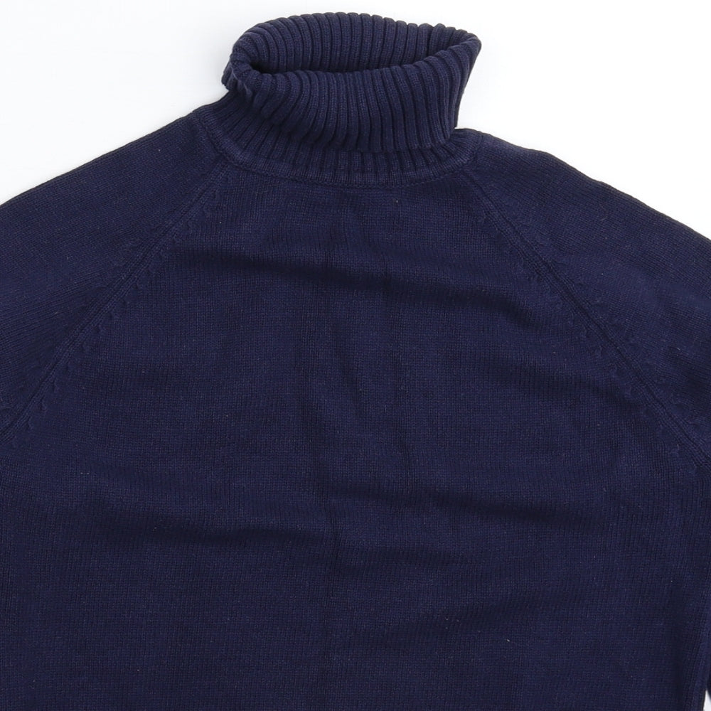 Cotton Traders Mens Blue  Knit Pullover Jumper Size XS