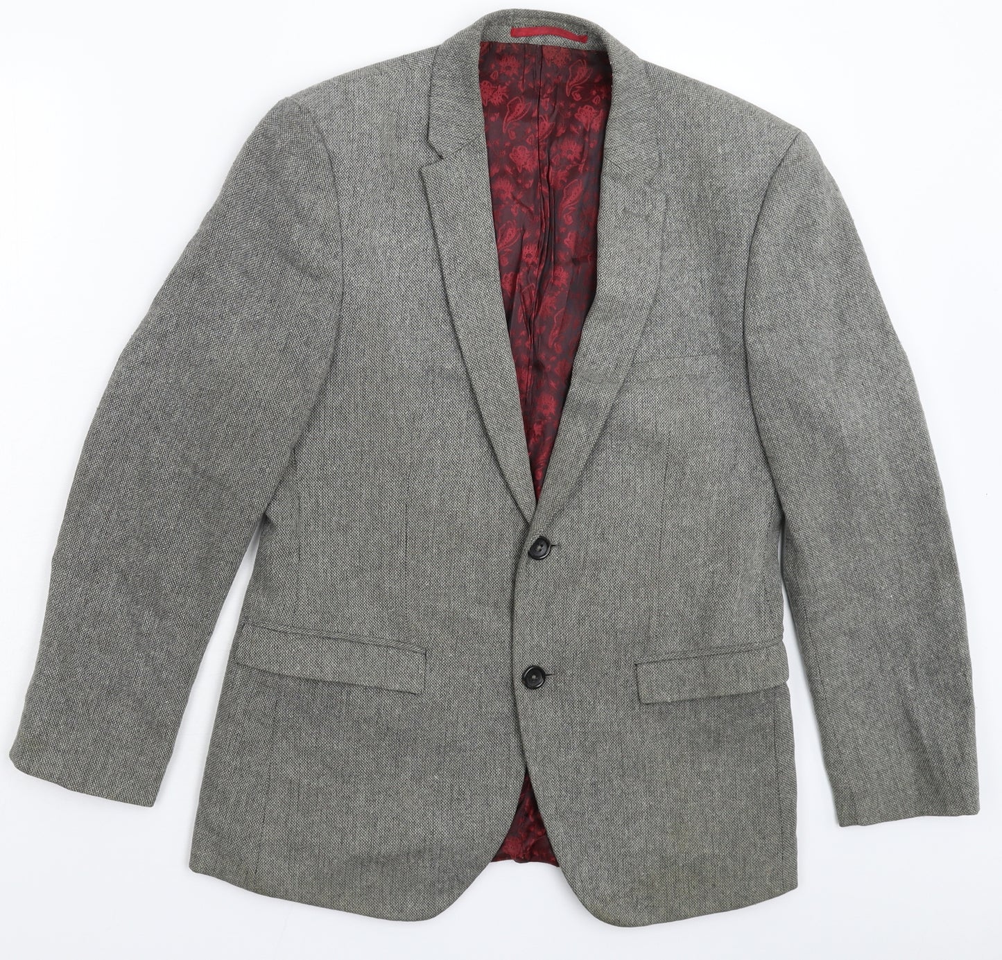 Ventuno Mens Grey   Jacket Blazer Size 36