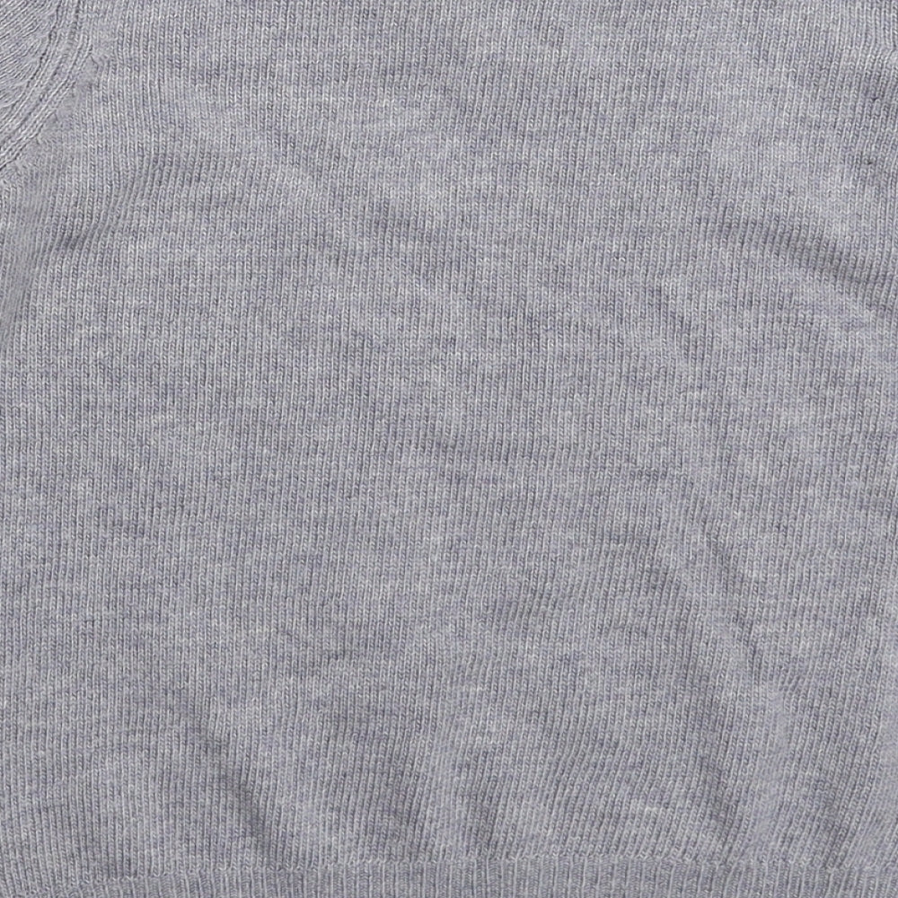 Topshop Womens Grey  Knit Pullover Jumper Size 8