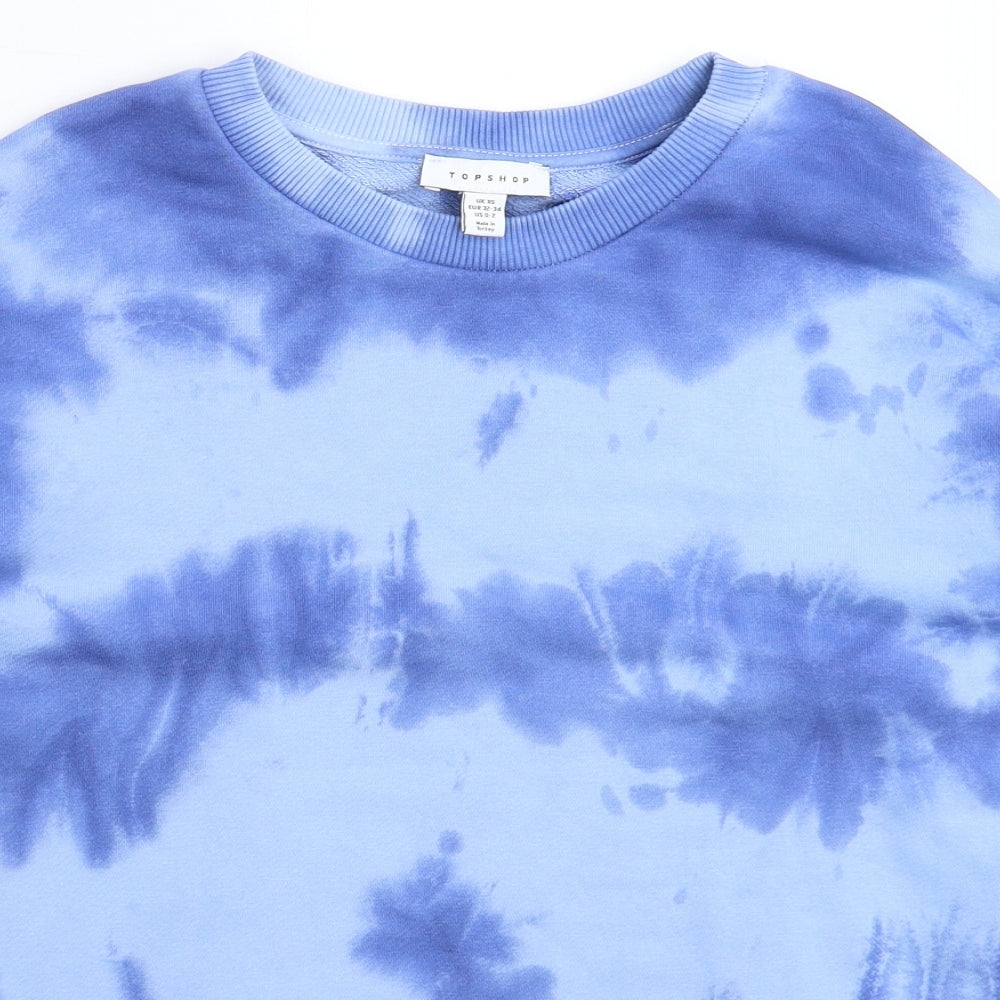 Topshop Womens Multicoloured   Pullover Sweatshirt Size XS