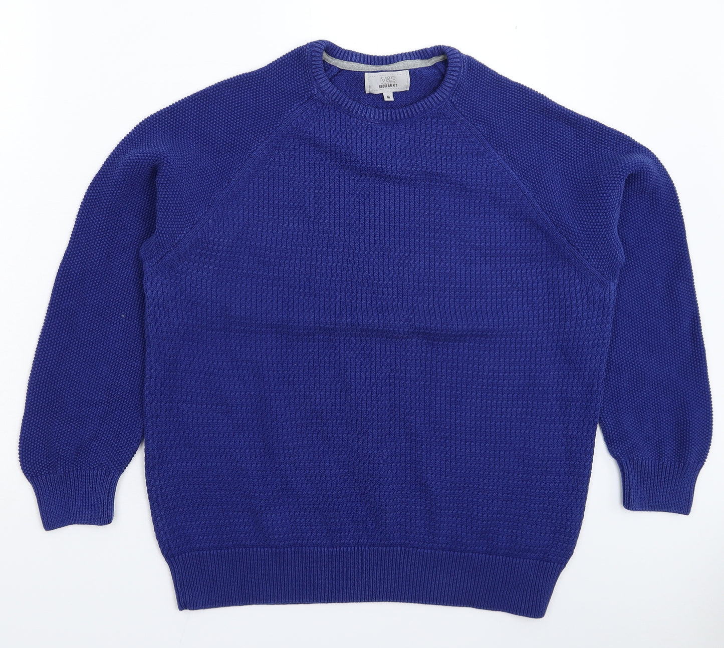 Marks and Spencer Mens Blue  Knit Pullover Jumper Size M