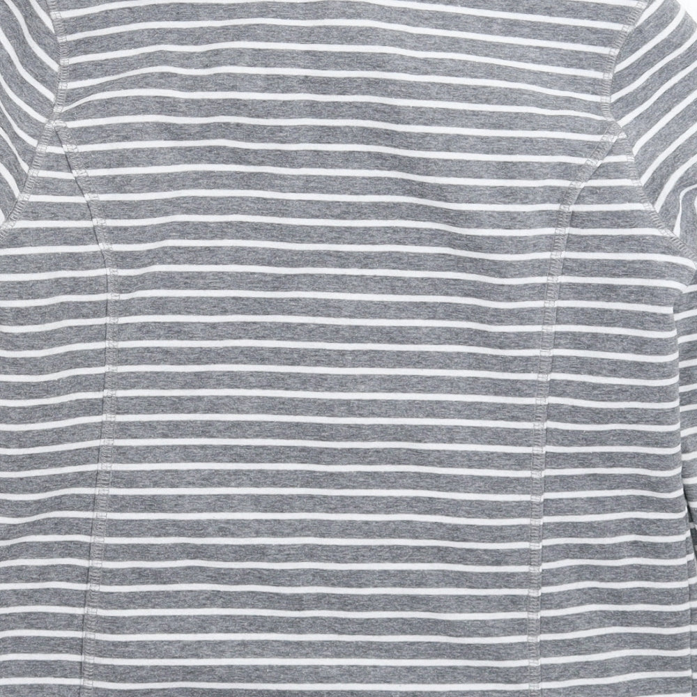 TU Womens Grey Striped  Jacket  Size 12
