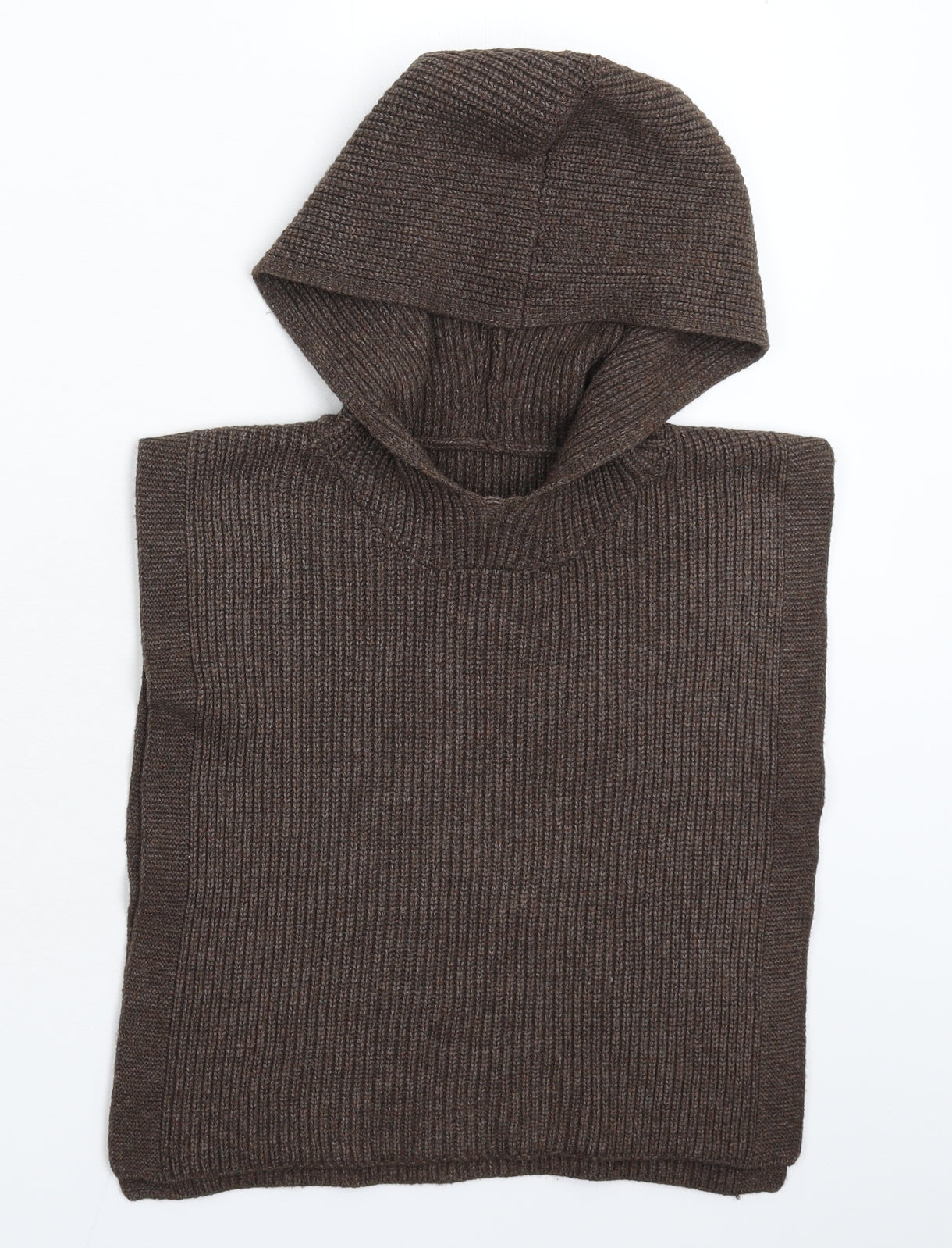 Preworn Womens Grey  Knit Cape Jumper One Size